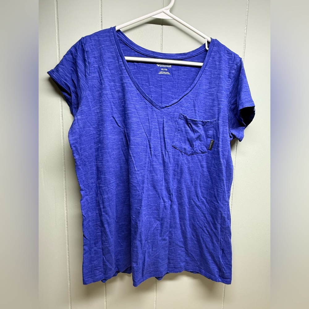 Columbia Women's Royal Blue V-Neck Tee